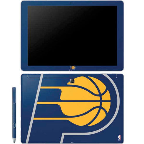NBA Indiana Pacers Large Logo Galaxy Book 12in Skin