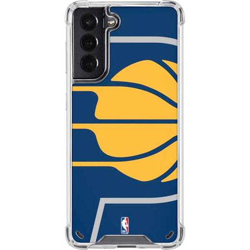 NBA Indiana Pacers Large Logo Galaxy S21 5G Clear Case