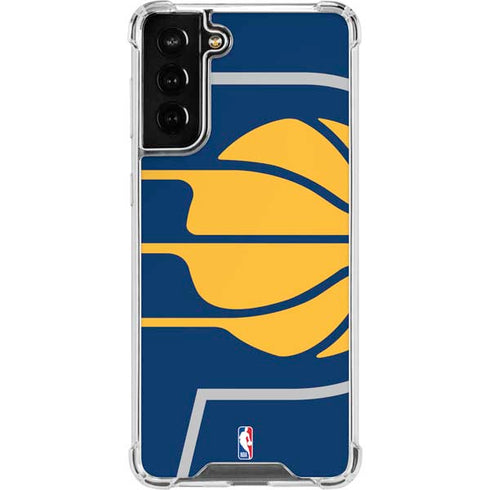 NBA Indiana Pacers Large Logo Galaxy S21 FE Clear Case