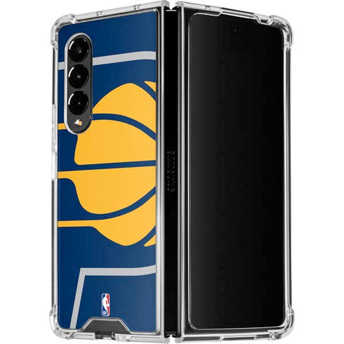 NBA Indiana Pacers Large Logo Galaxy Z Fold4 5G Clear Case