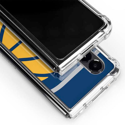 NBA Indiana Pacers Large Logo Galaxy Z Fold4 5G Clear Case