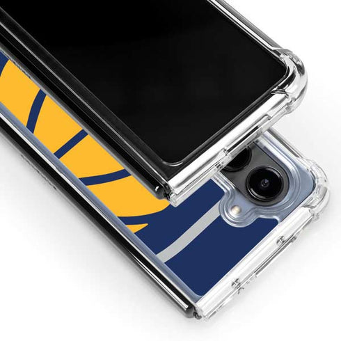 NBA Indiana Pacers Large Logo Galaxy Z Fold5 5G Clear Case