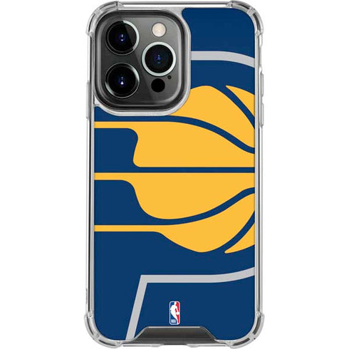 NBA Indiana Pacers Large Logo iPhone 13 Pro Clear Case