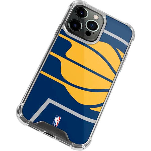 NBA Indiana Pacers Large Logo iPhone 13 Pro Clear Case