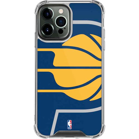 NBA Indiana Pacers Large Logo iPhone 14 Pro Max Clear Case