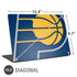 NBA Indiana Pacers Large Logo Universal Laptop 16.6in (13.4 x 9.7in) Skin