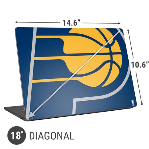 NBA Indiana Pacers Large Logo Universal Laptop 18in (14.6 x 10.6in) Skin