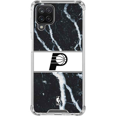 NBA Indiana Pacers Marble Galaxy A12 Clear Case
