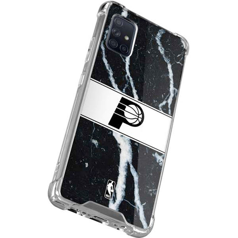 NBA Indiana Pacers Marble Galaxy A71 5G Clear Case