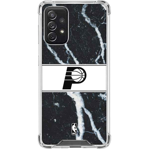 NBA Indiana Pacers Marble Galaxy A72 5G Clear Case