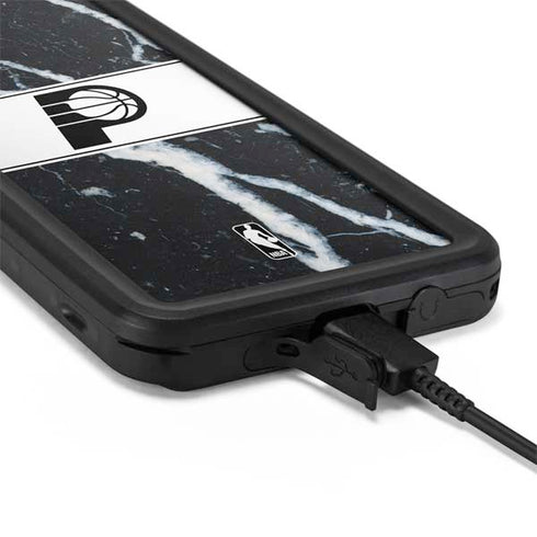 NBA Indiana Pacers Marble Galaxy S20 Plus Waterproof Case