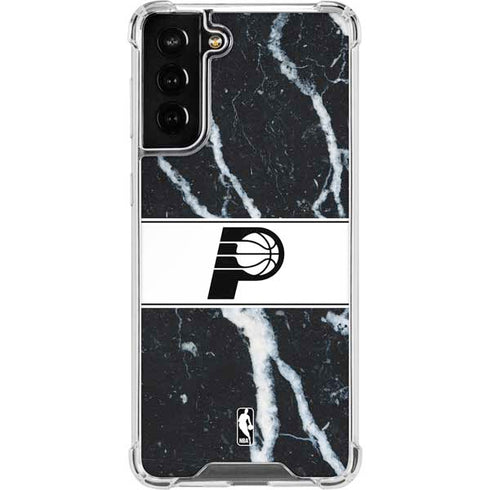 NBA Indiana Pacers Marble Galaxy S21 FE Clear Case