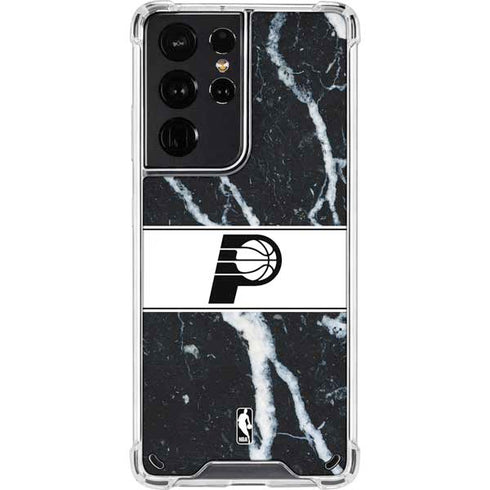 NBA Indiana Pacers Marble Galaxy S21 Ultra 5G Clear Case