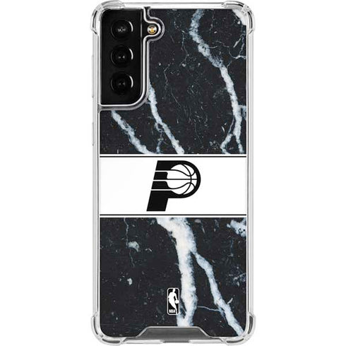 NBA Indiana Pacers Marble Galaxy S22 Plus Clear Case