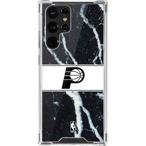 NBA Indiana Pacers Marble Galaxy S22 Ultra Clear Case