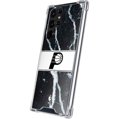 NBA Indiana Pacers Marble Galaxy S22 Ultra Clear Case