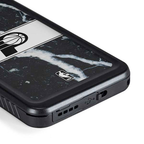 NBA Indiana Pacers Marble Galaxy S23 Plus Waterproof Case