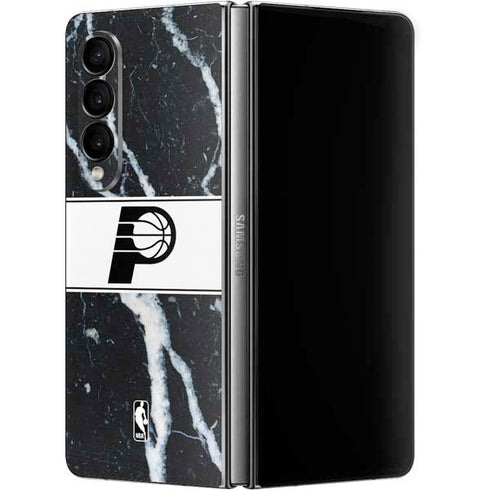 NBA Indiana Pacers Marble Galaxy Z Fold4 5G Skin
