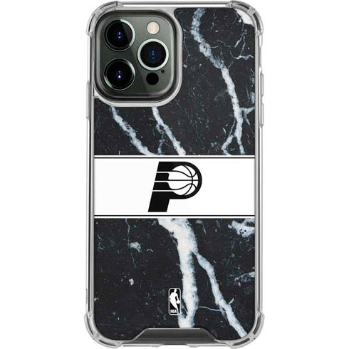 NBA Indiana Pacers Marble iPhone 13 Pro Max Clear Case