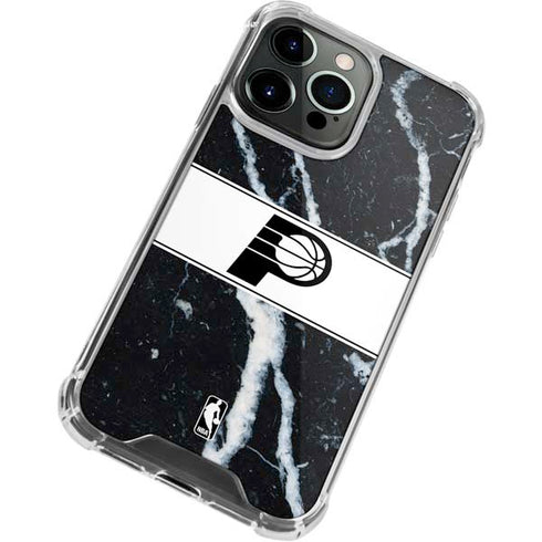 NBA Indiana Pacers Marble iPhone 13 Pro Max Clear Case