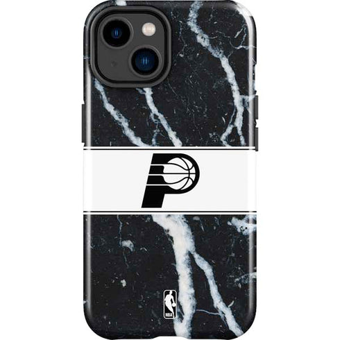 NBA Indiana Pacers Marble iPhone 15 Plus Impact Case