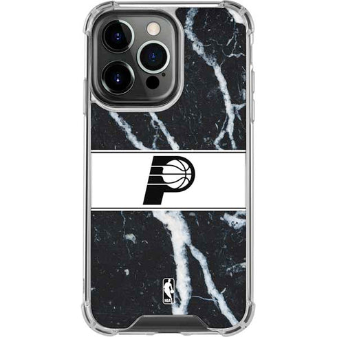 NBA Indiana Pacers Marble iPhone 15 Pro Clear Case