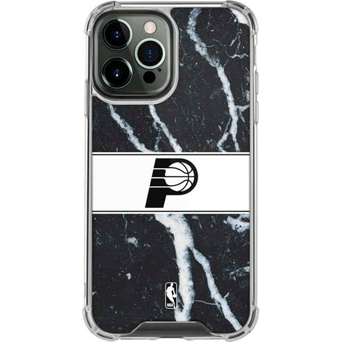 NBA Indiana Pacers Marble iPhone 14 Pro Max Clear Case
