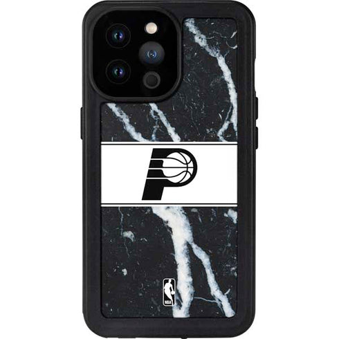 NBA Indiana Pacers Marble iPhone 14 Pro Max Waterproof Case