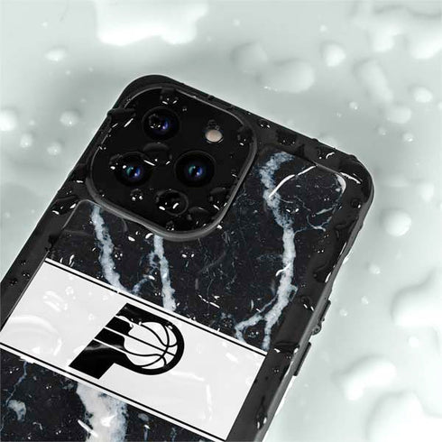 NBA Indiana Pacers Marble iPhone 14 Pro Max Waterproof Case