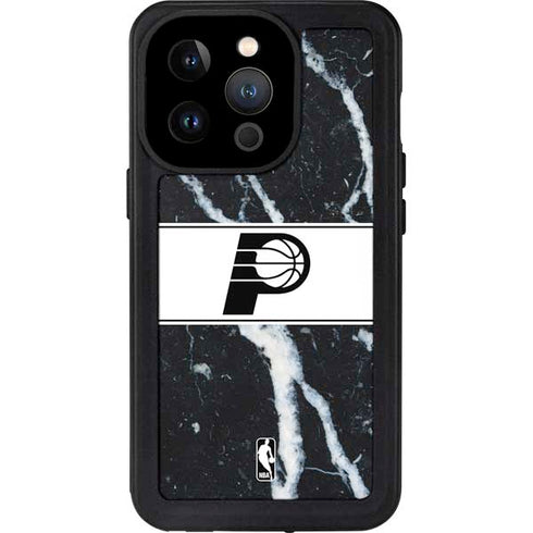 NBA Indiana Pacers Marble iPhone 14 Pro Waterproof Case
