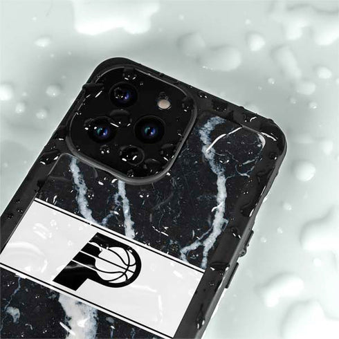 NBA Indiana Pacers Marble iPhone 14 Pro Waterproof Case