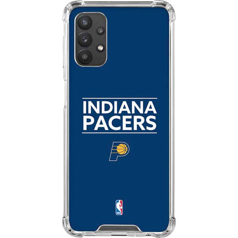 NBA Indiana Pacers Standard - Blue Galaxy A32 5G Clear Case