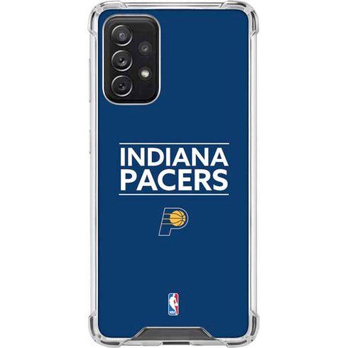 NBA Indiana Pacers Standard - Blue Galaxy A72 5G Clear Case