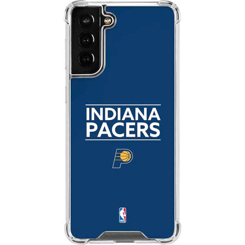 NBA Indiana Pacers Standard - Blue Galaxy S21 FE Clear Case