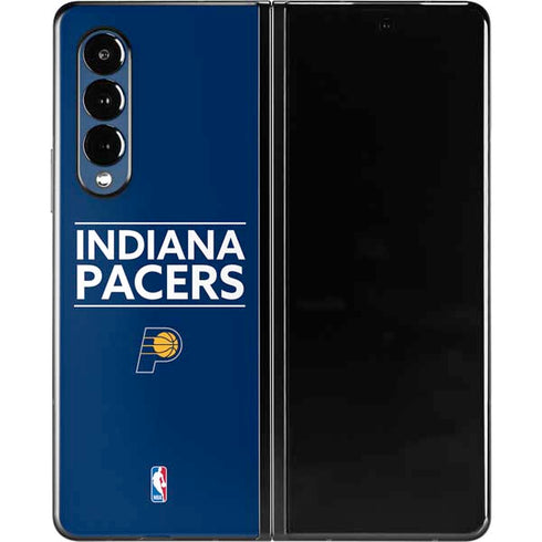 NBA Indiana Pacers Standard - Blue Galaxy Z Fold3 5G Skin
