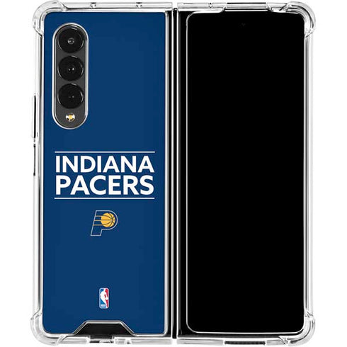 NBA Indiana Pacers Standard - Blue Galaxy Z Fold4 5G Clear Case