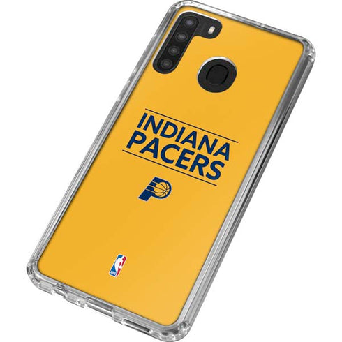 NBA Indiana Pacers Standard - Yellow Galaxy A21 Clear Case