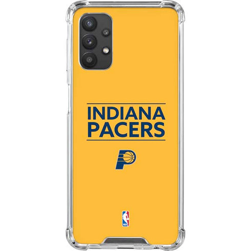NBA Indiana Pacers Standard - Yellow Galaxy A32 5G Clear Case