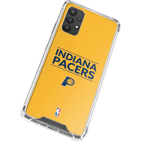 NBA Indiana Pacers Standard - Yellow Galaxy A32 5G Clear Case