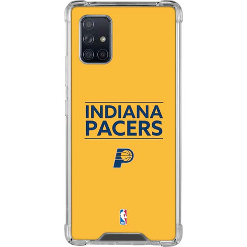 NBA Indiana Pacers Standard - Yellow Galaxy A71 5G Clear Case