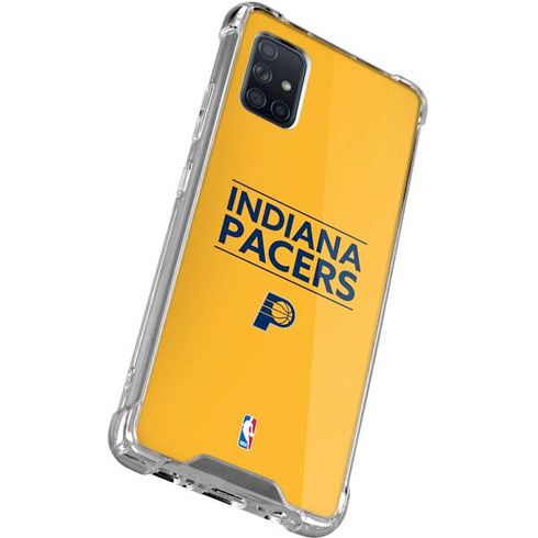 NBA Indiana Pacers Standard - Yellow Galaxy A71 5G Clear Case