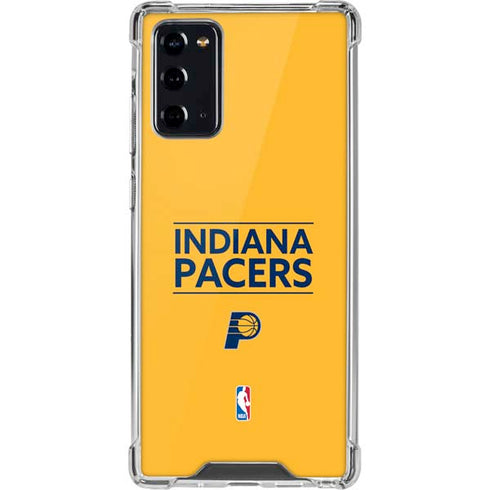 NBA Indiana Pacers Standard - Yellow Galaxy Note20 5G Clear Case