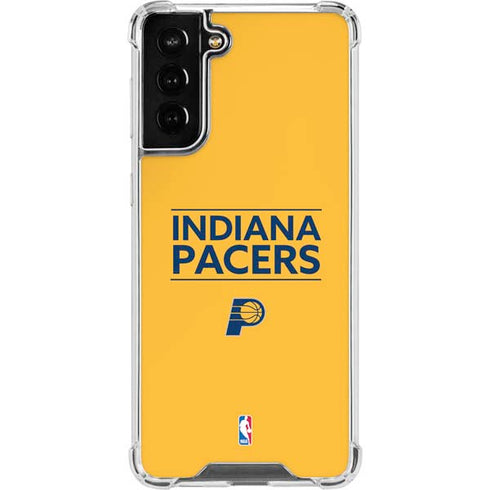 NBA Indiana Pacers Standard - Yellow Galaxy S21 FE Clear Case