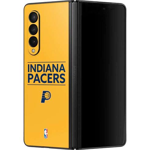NBA Indiana Pacers Standard - Yellow Galaxy Z Fold3 5G Skin