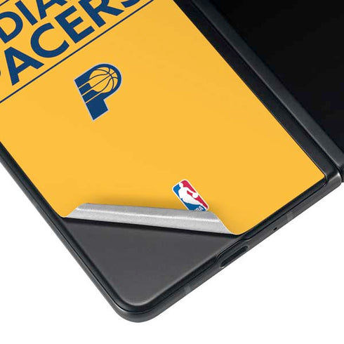 NBA Indiana Pacers Standard - Yellow Galaxy Z Fold3 5G Skin
