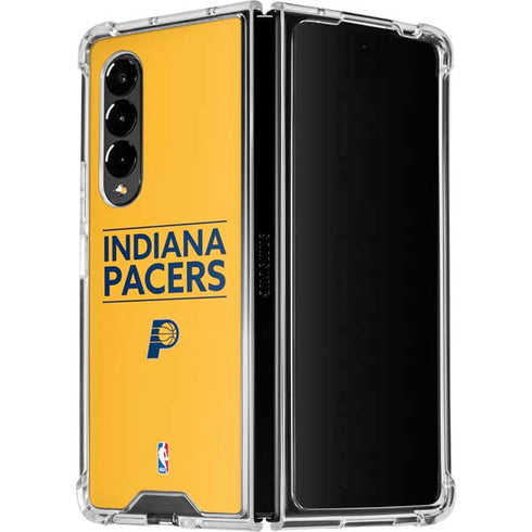 NBA Indiana Pacers Standard - Yellow Galaxy Z Fold4 5G Clear Case