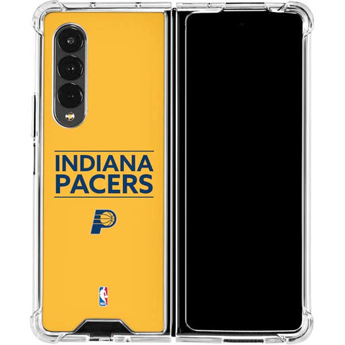 NBA Indiana Pacers Standard - Yellow Galaxy Z Fold4 5G Clear Case