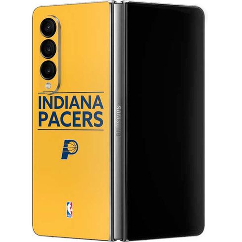 NBA Indiana Pacers Standard - Yellow Galaxy Z Fold4 5G Skin