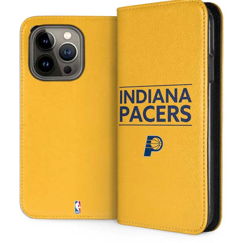 NBA Indiana Pacers Standard - Yellow iPhone 13 Pro Folio Case