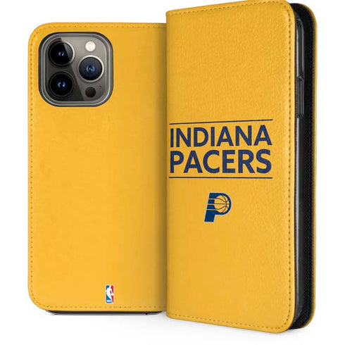 NBA Indiana Pacers Standard - Yellow iPhone 13 Pro Max Folio Case